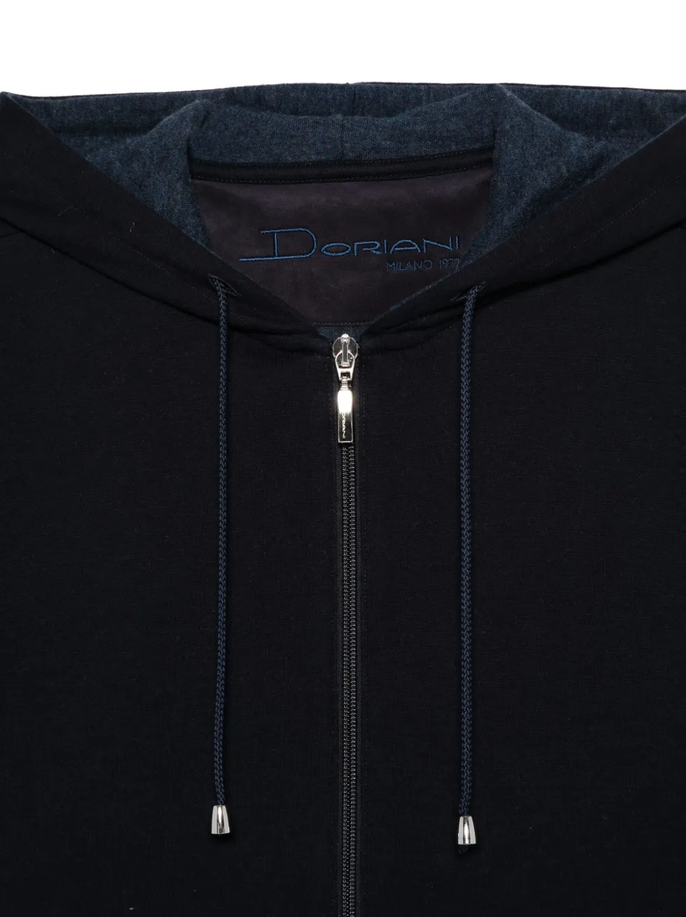Doriani Cashmere Hoodie met rits Blauw