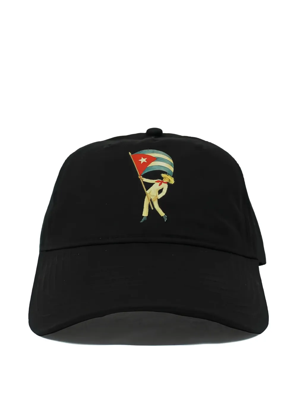 Melt Design-print Baseball Cap In Brown