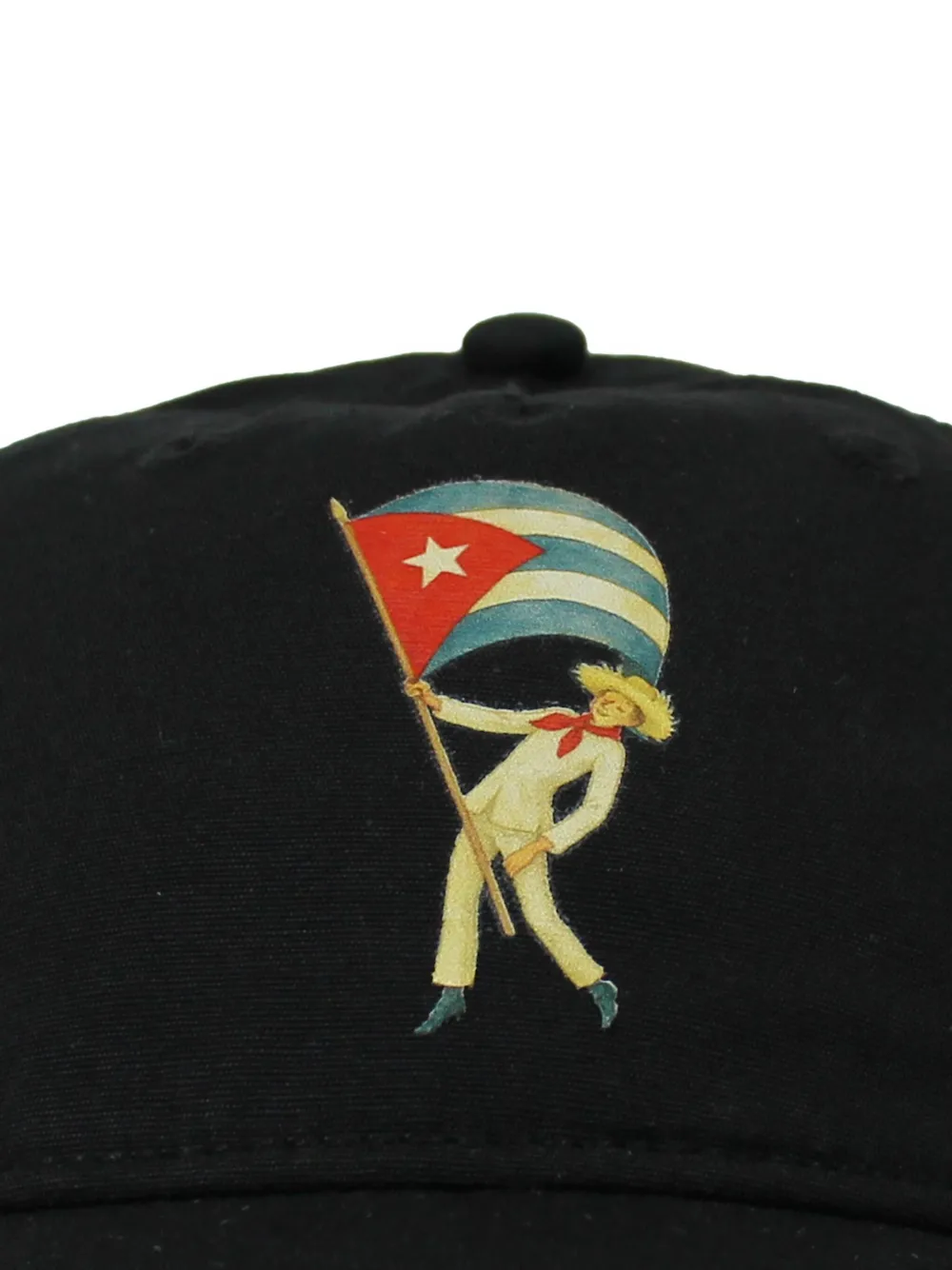 Melt Design-print Baseball Cap In Brown
