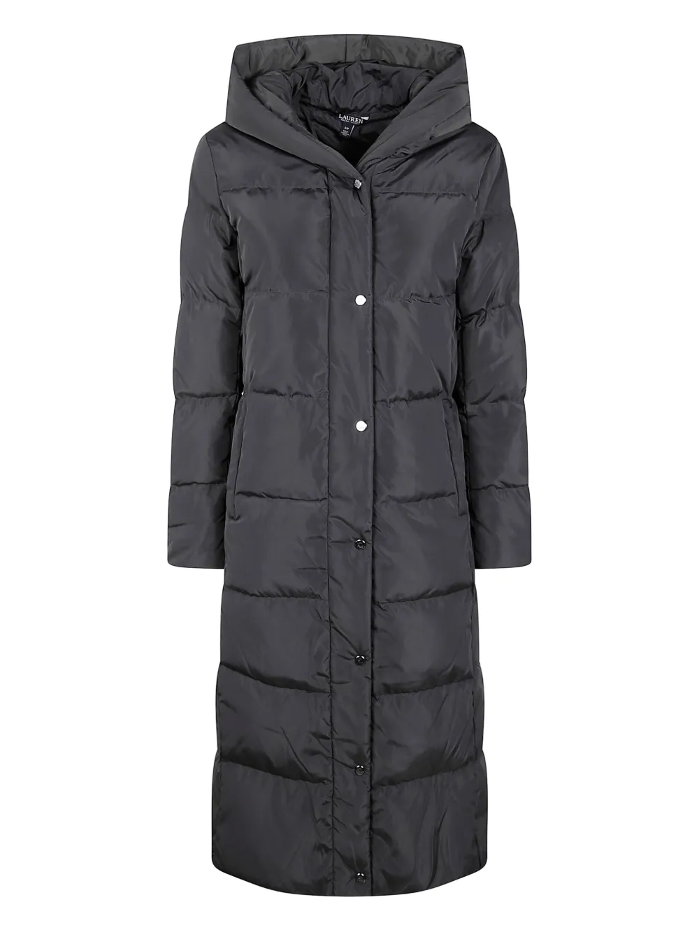 Ralph Lauren Hooded Padded Coat In Gray