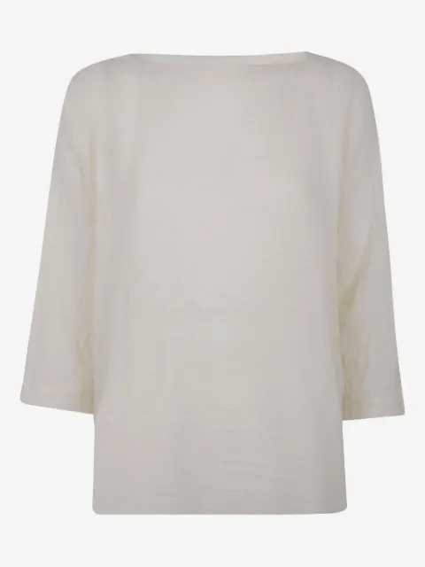 Daniela Gregis boat-meck wool blouse