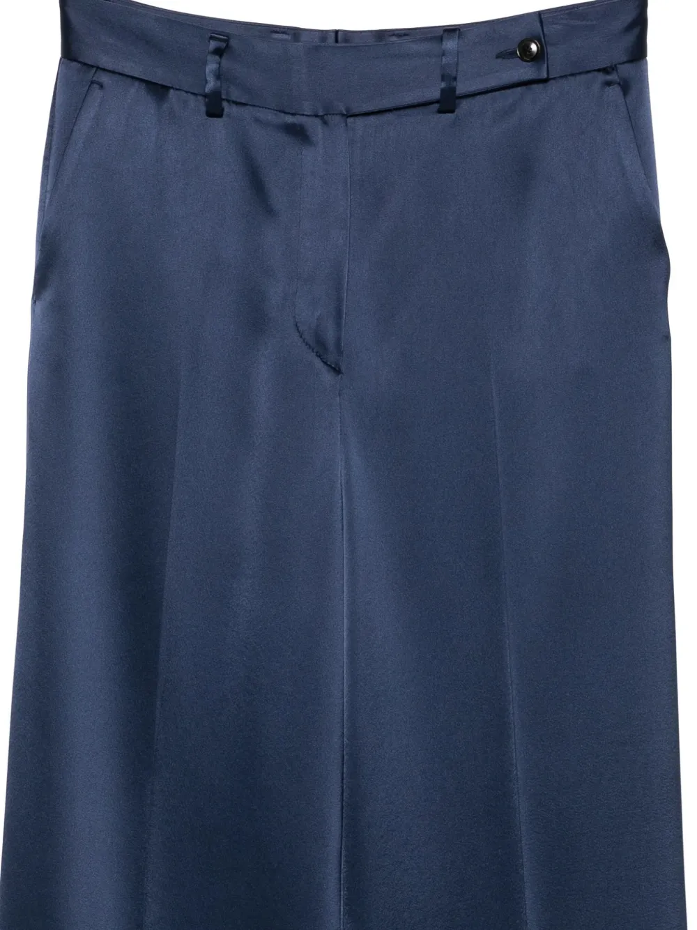 Kiton Satijnen broek Blauw