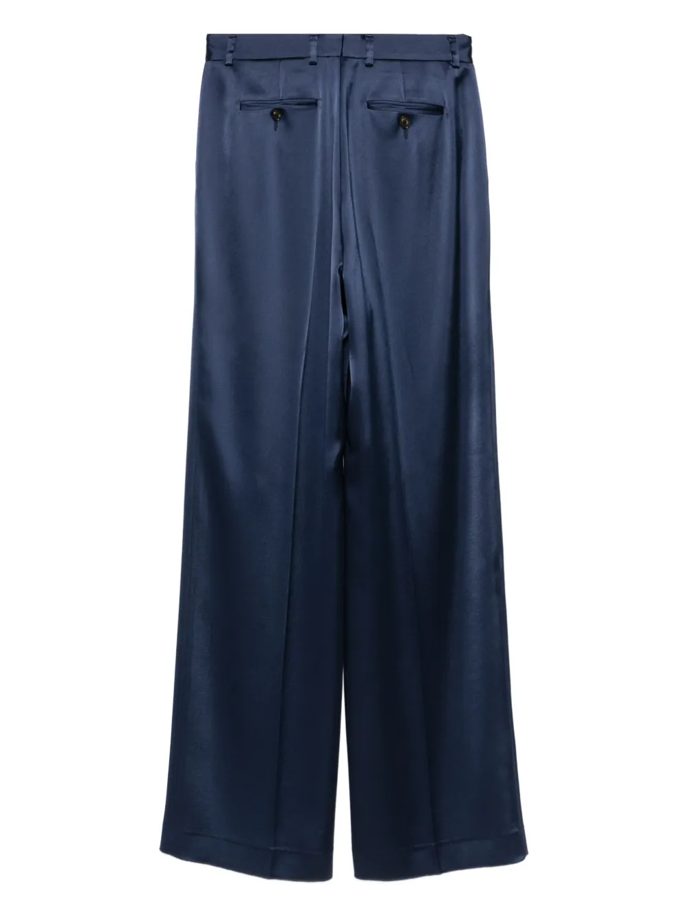 Kiton Satijnen broek Blauw