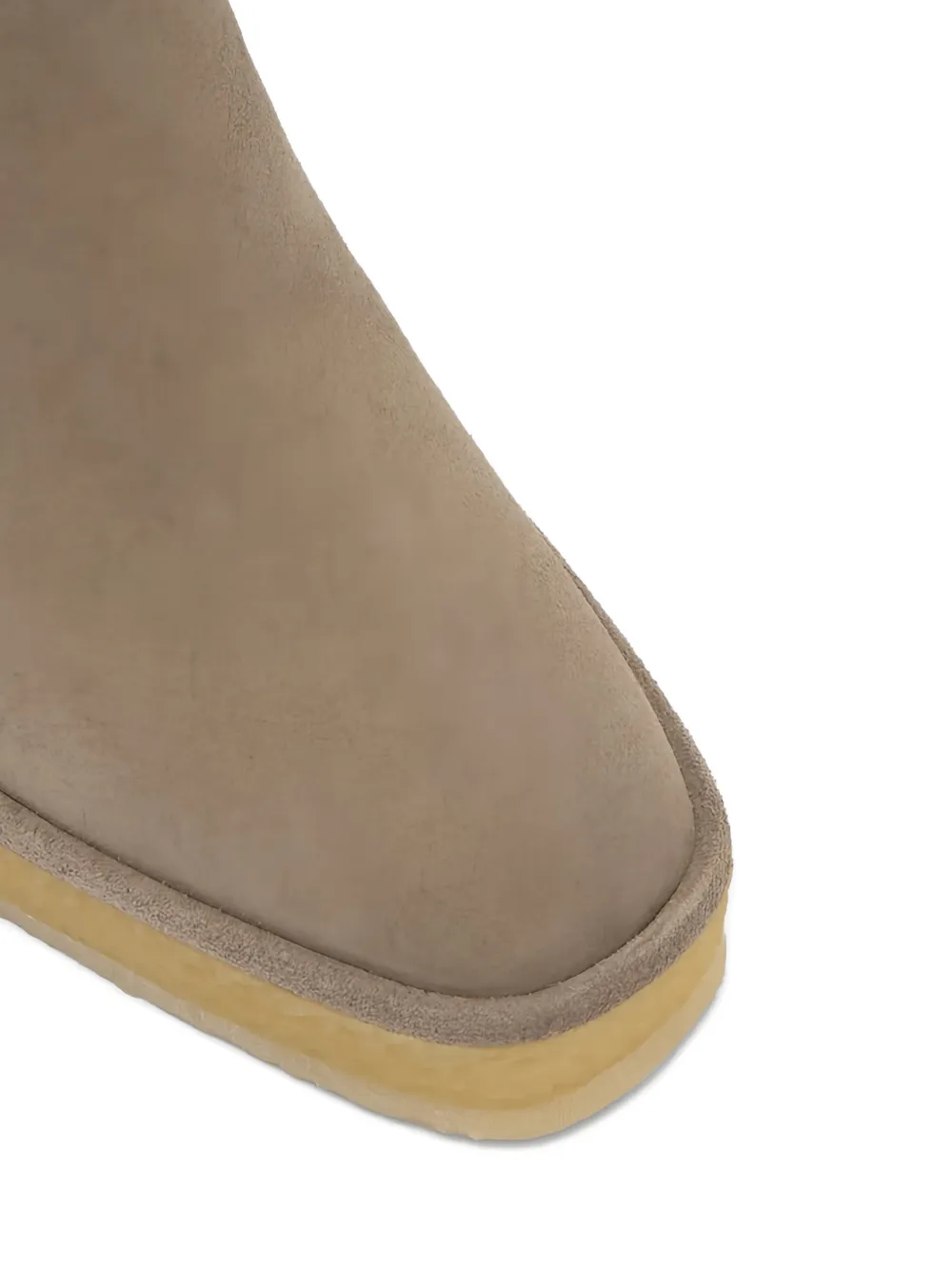 Castañer 100mm Brelia geweven laarzen met sleehak Beige