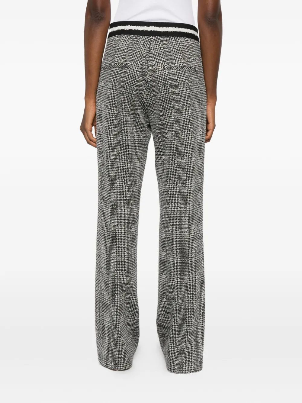 Cambio Geruite broek Grijs