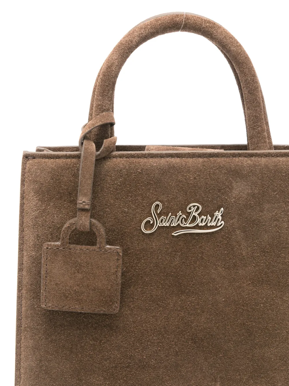 Mc2 Saint Barth Leather Tote Bag In Brown