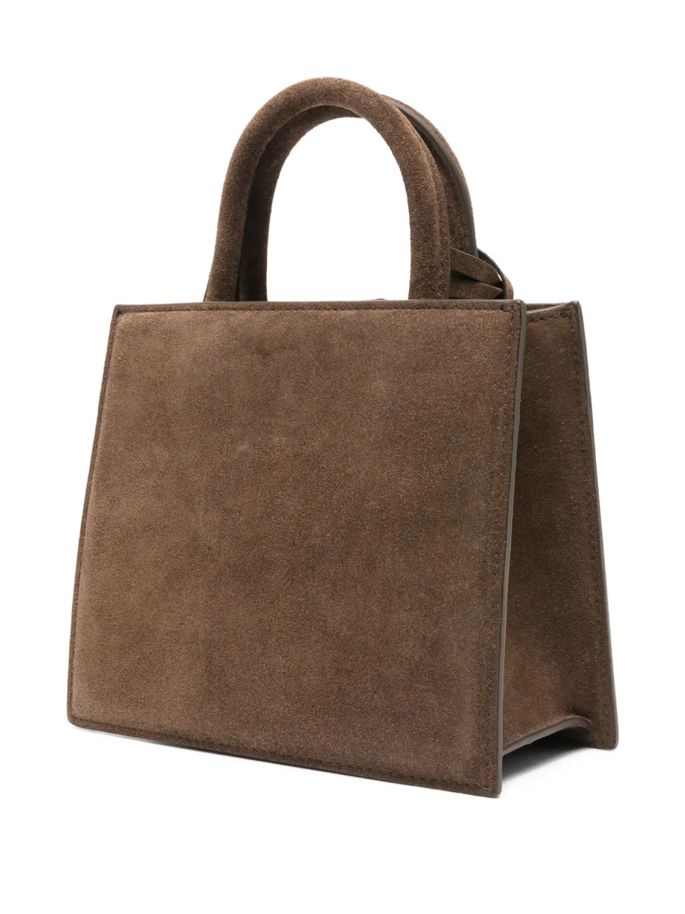 MC2 Saint Barth Leren shopper Bruin