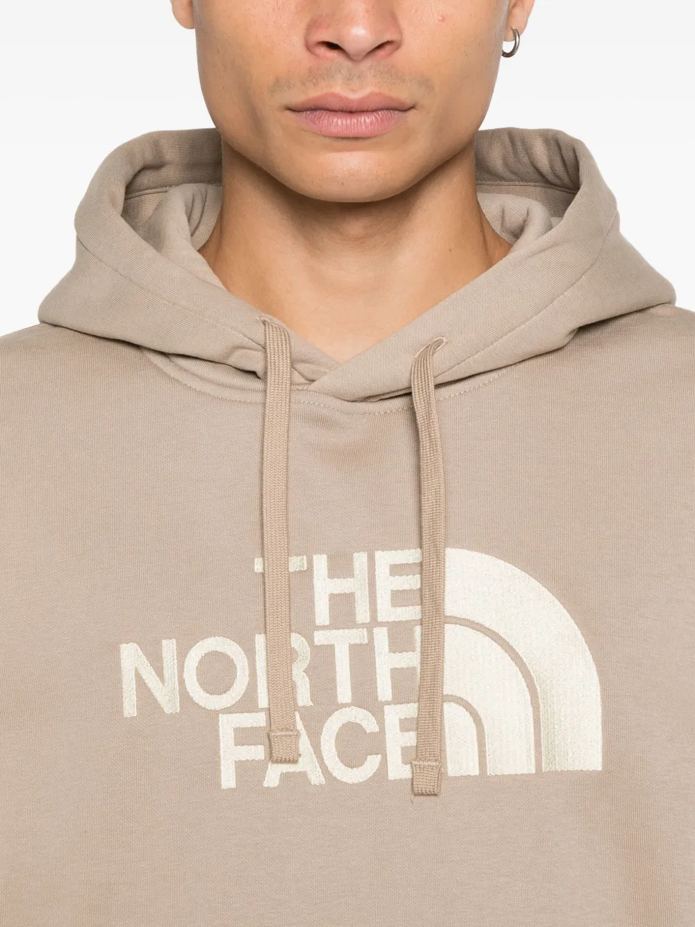 The North Face Hoodie met logoprint Beige
