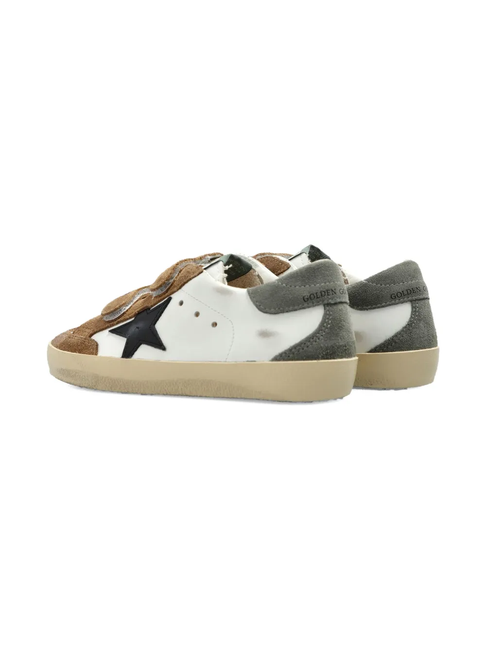 Golden Goose Kids Old School sneakers met klittenband en ster-applicatie Wit