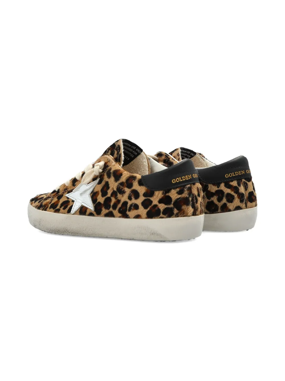 Golden Goose Kids Super-Star Classic With List sneakers met luipaardprint Bruin