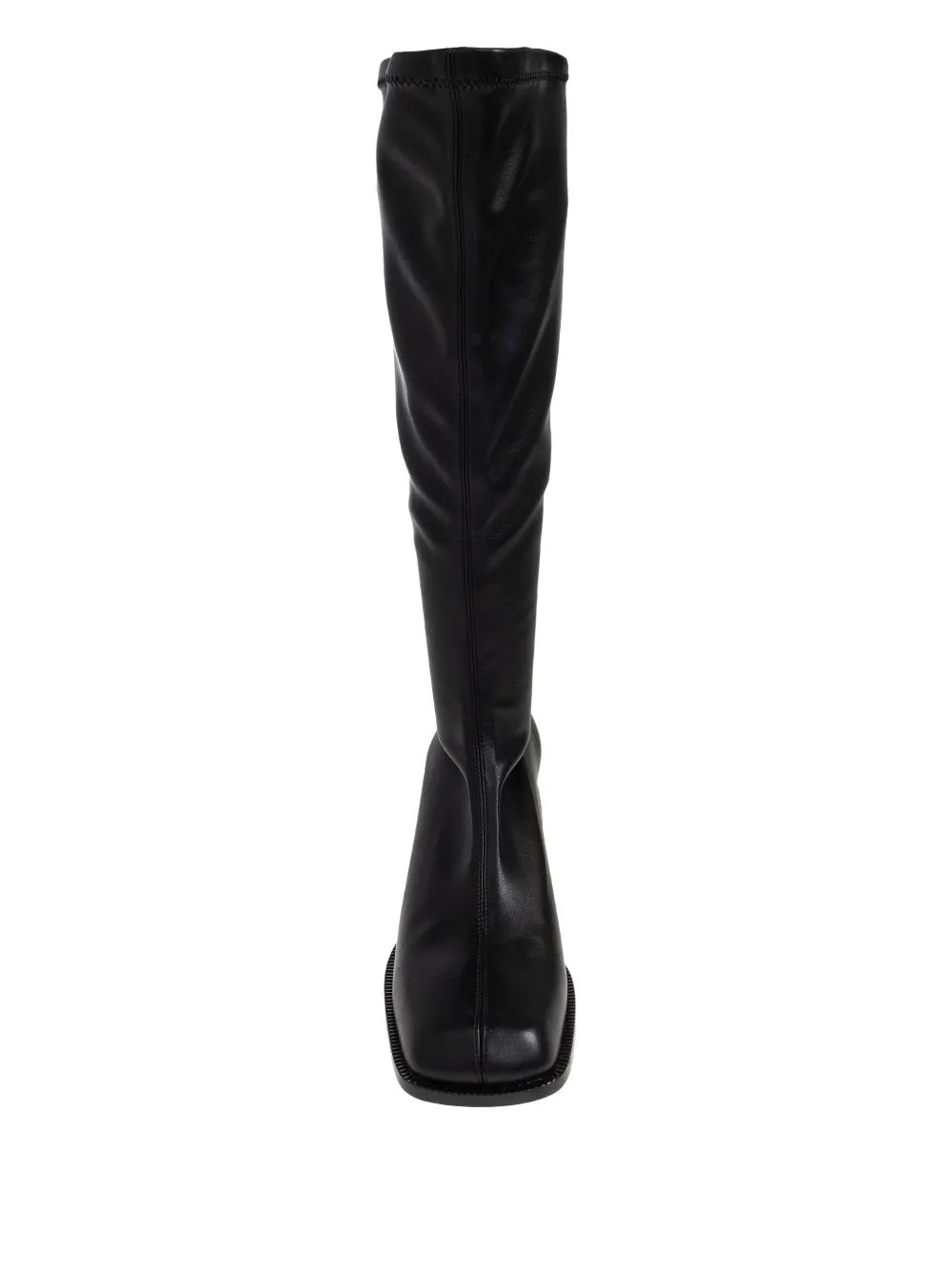 Nodaleto leather knee-high boots Zwart