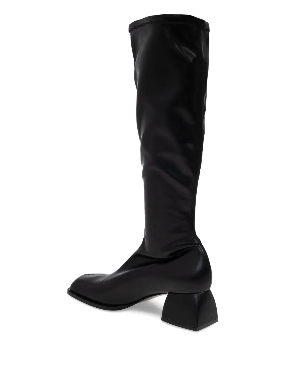 Nodaleto leather knee-high boots Zwart