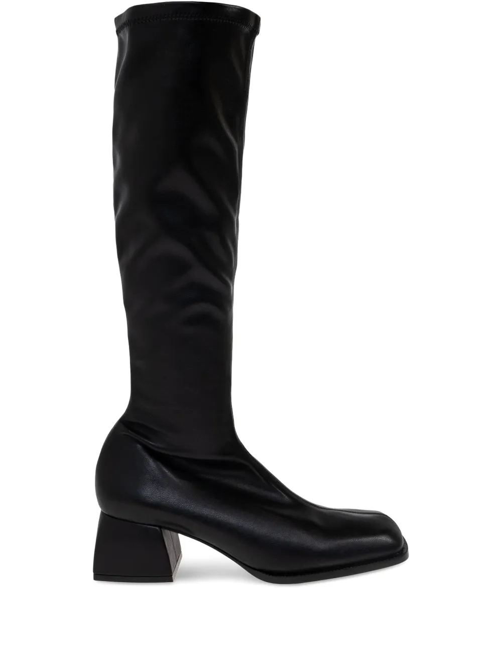 Nodaleto leather knee-high boots Zwart