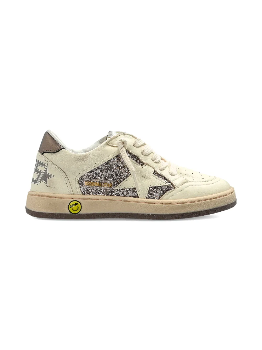Golden Goose Kids glitter-detail trainers - Beige