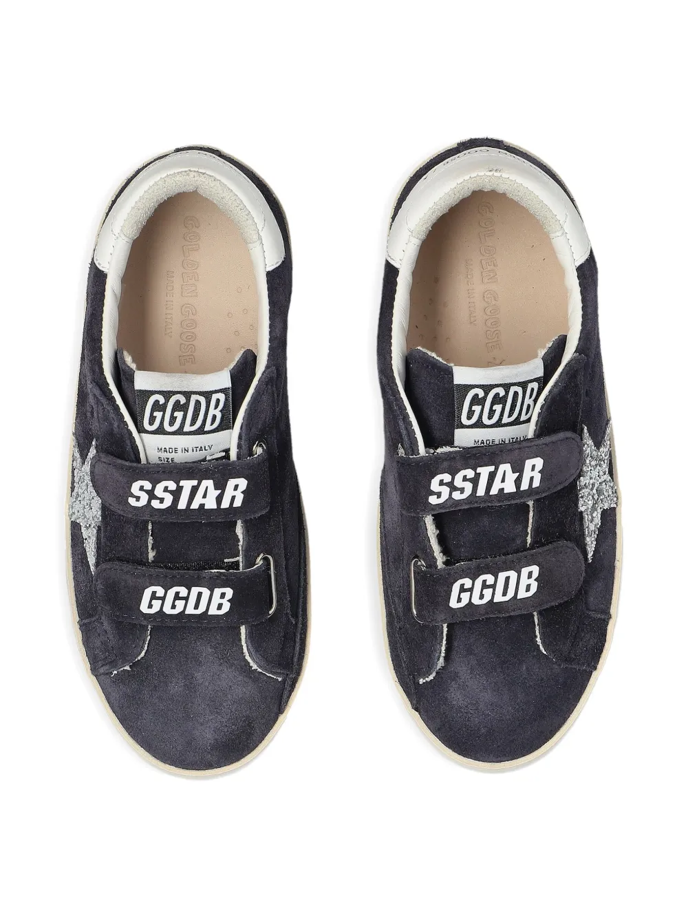 Golden Goose Kids Sneakers met glitter Blauw