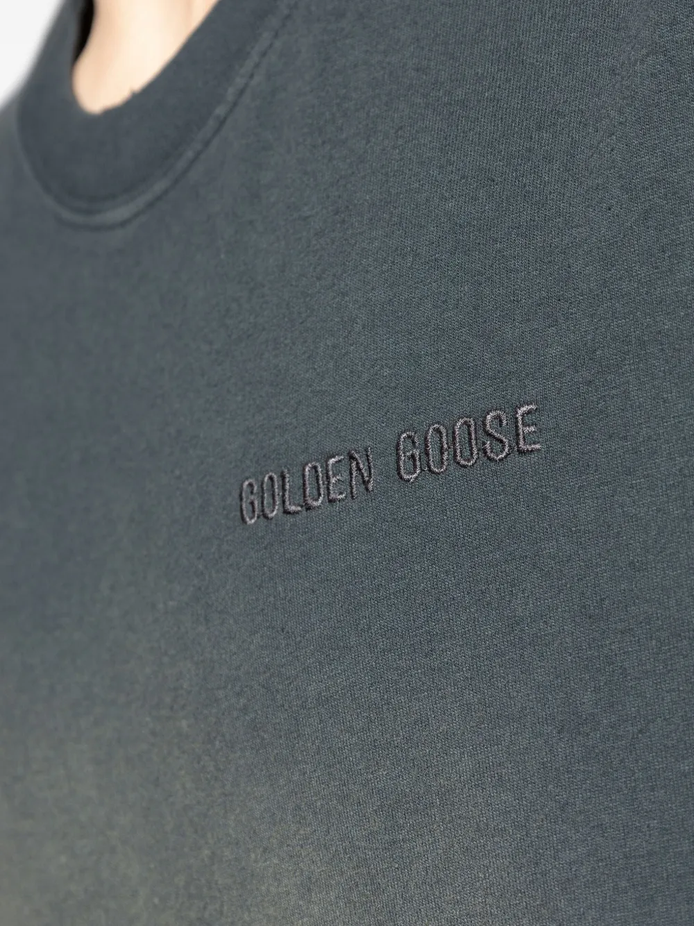 Golden Goose T-shirt met logo Grijs