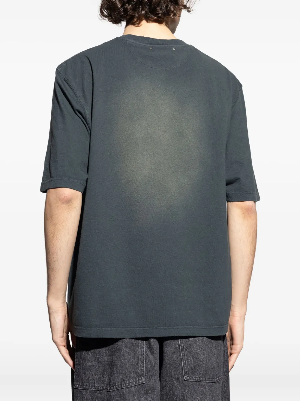 Golden Goose T-shirt met logo Grijs