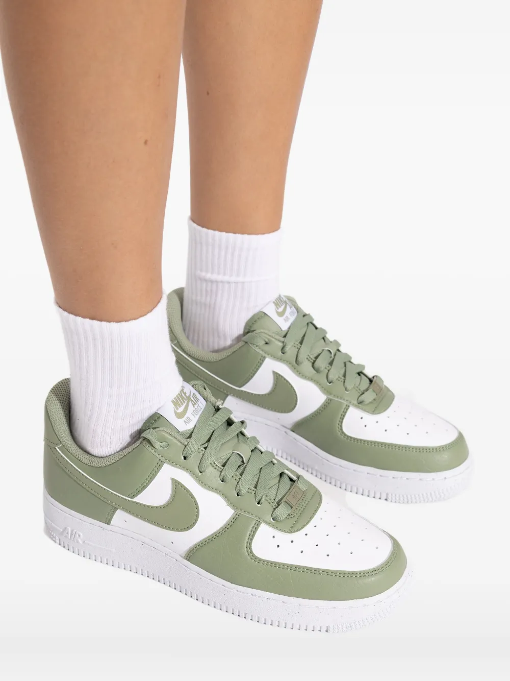 Nike Lace-up Fastening Sneakers In Green