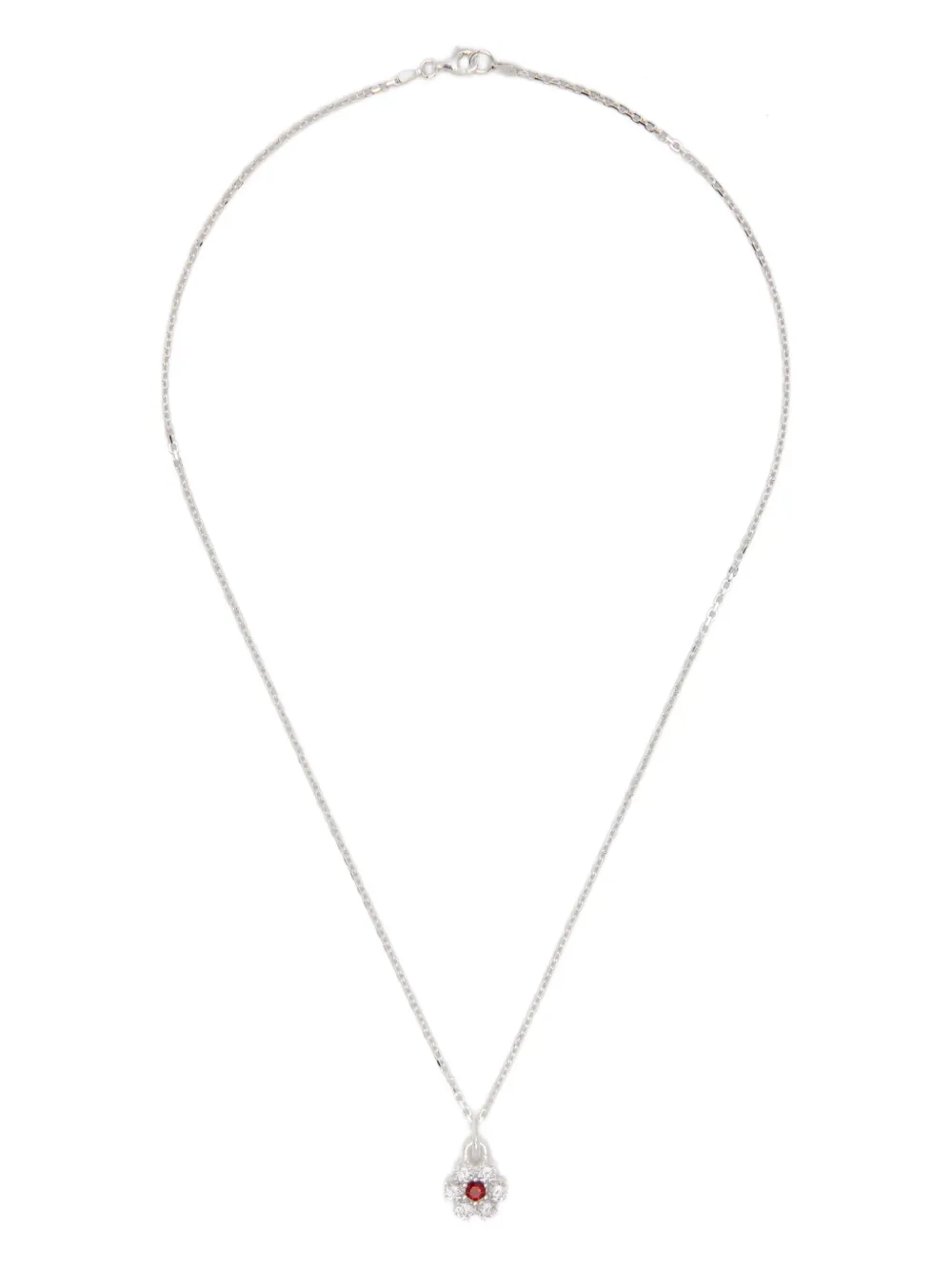 Hatton Labs flower pendant necklace | Silver | Image 1