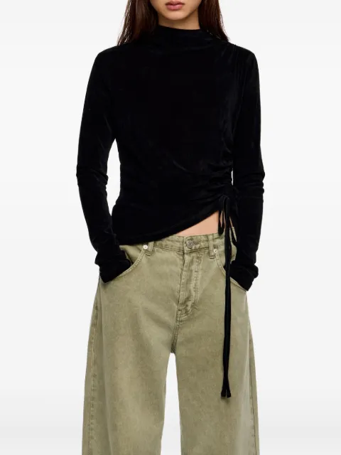 Bimba y Lola drawstring mock-neck top