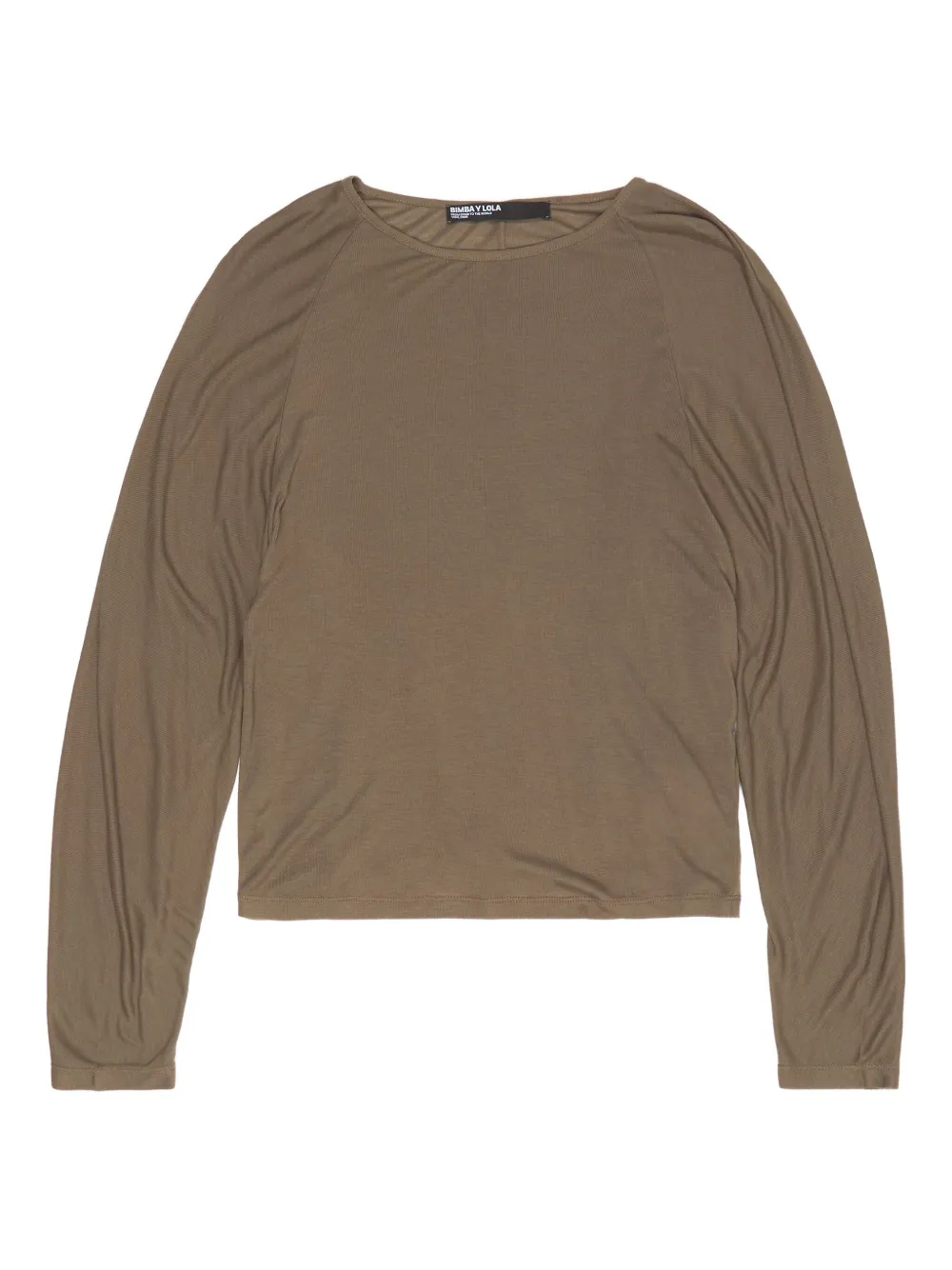Bimba Y Lola Fluid Raglan Sleeve T-shirt In Brown