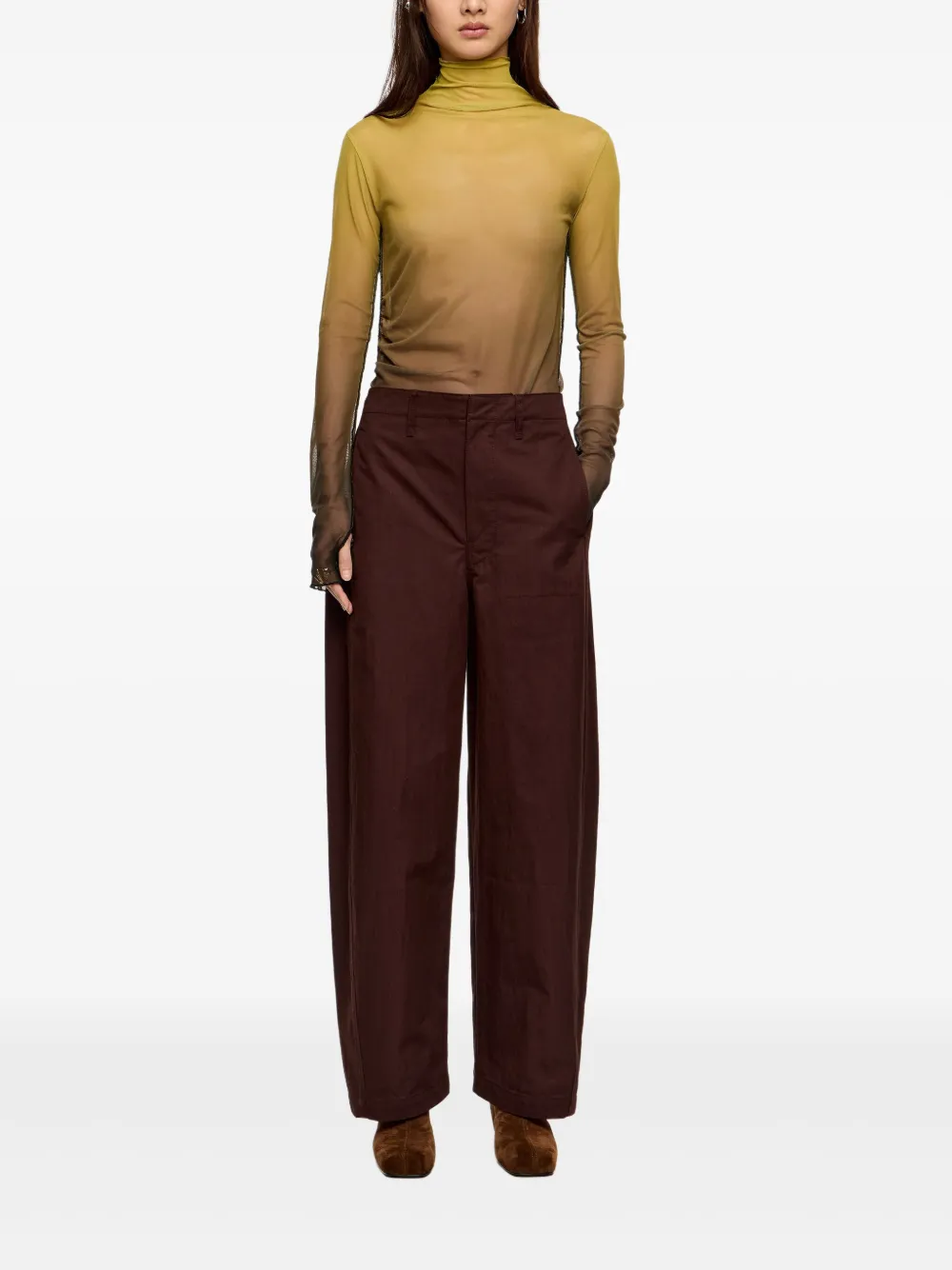 Bimba y Lola Broek met ritssluiting - Bruin