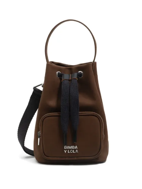 Bimba y Lola bolsa bucket mini con cordones