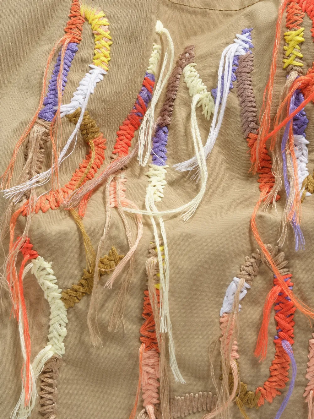 Bimba y Lola Schoudertas met geborduurd logo Beige