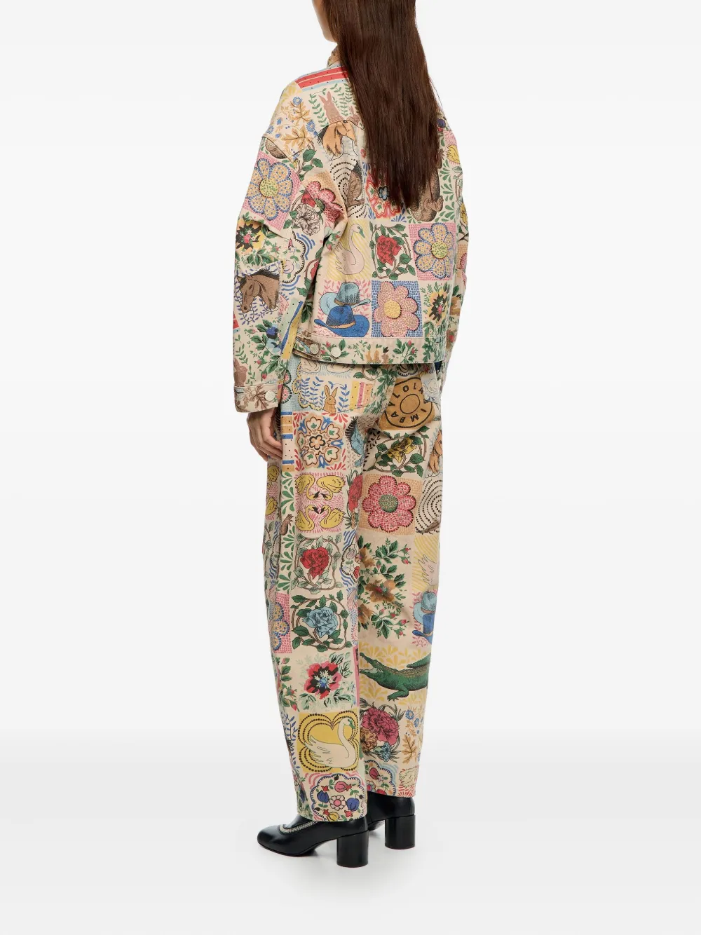 Bimba Y Lola Printed Jeans In Multi