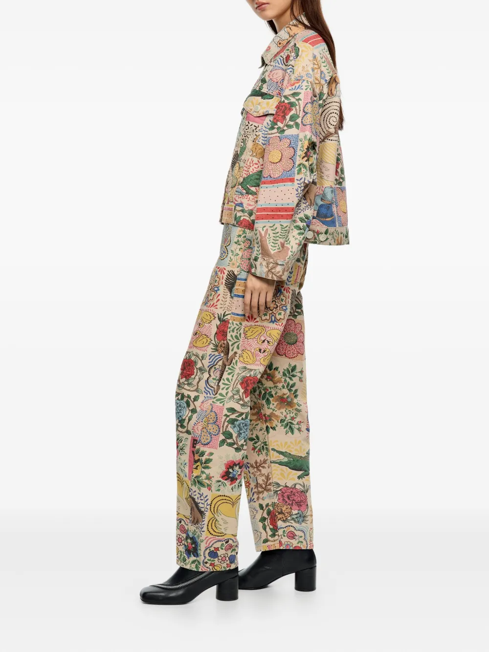 Bimba Y Lola Printed Jeans In Multi