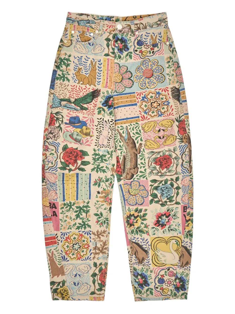 Bimba y Lola vaqueros estampados | neutro | Image 1