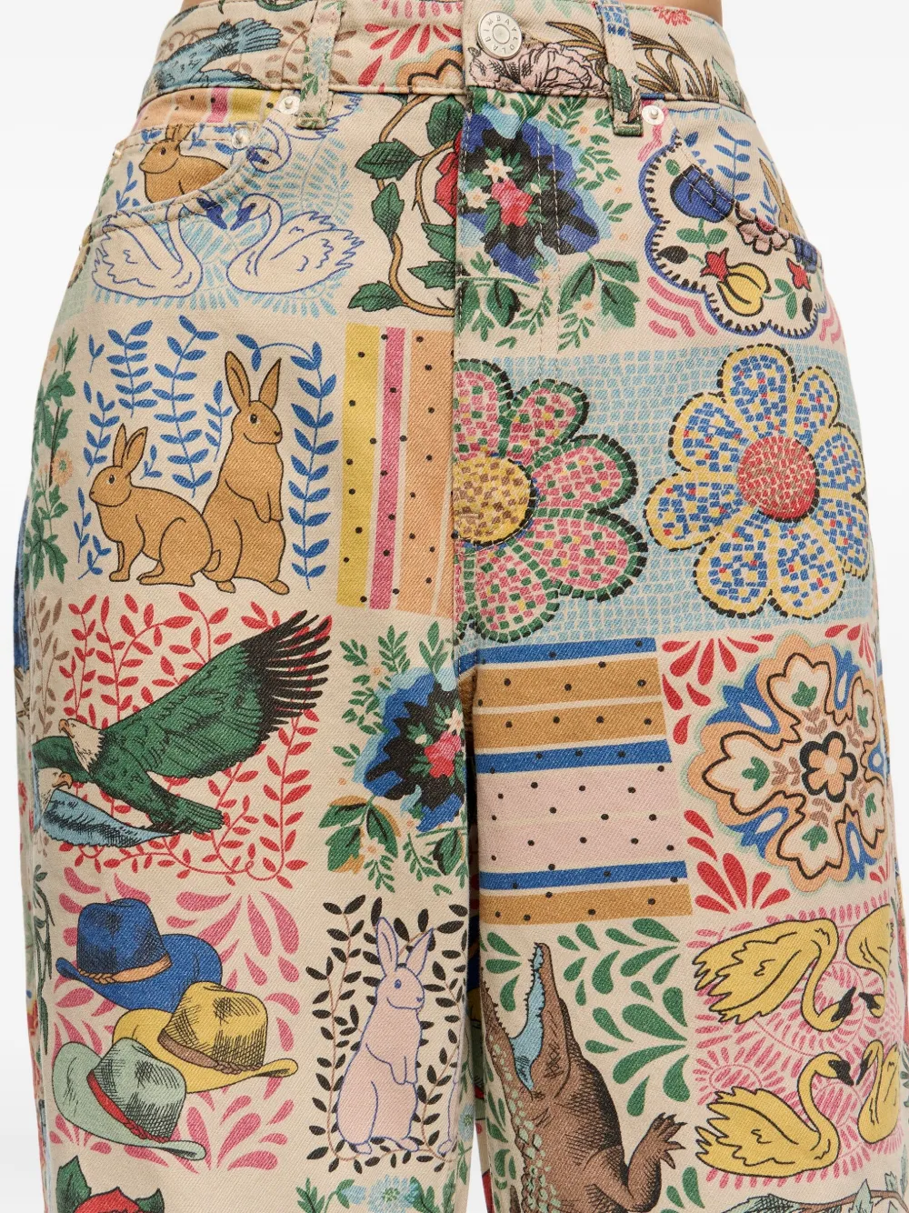 Bimba Y Lola Printed Jeans In Multi