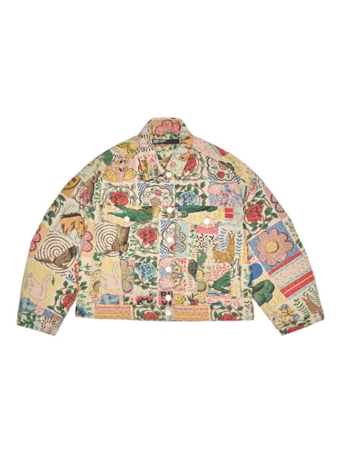 Bimba y Lola printed denim jacket
