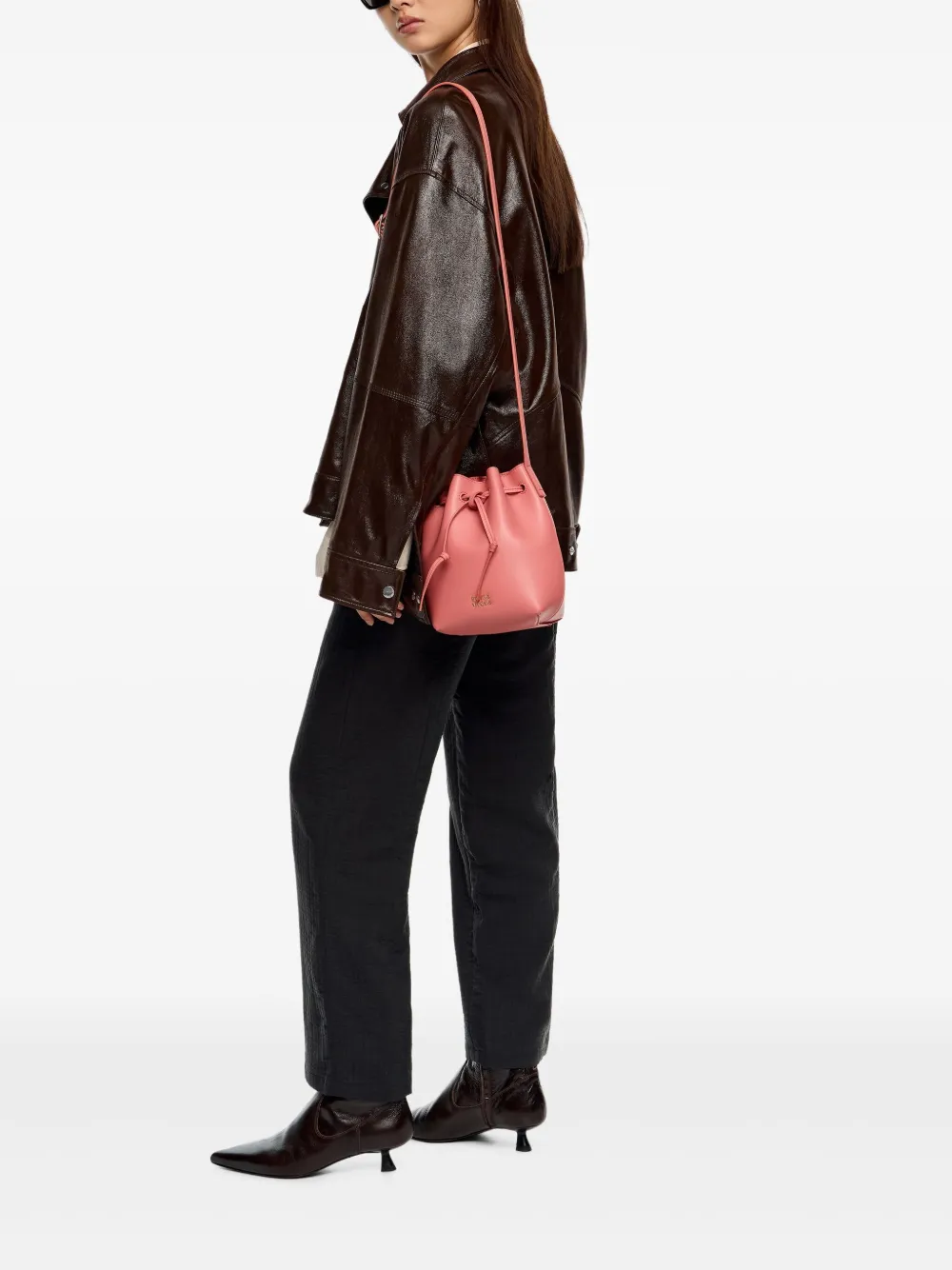 Bimba y Lola Bucket-tas met logo Roze