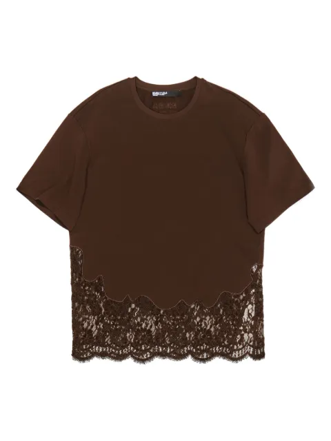 Bimba y Lola lace-trim T-shirt