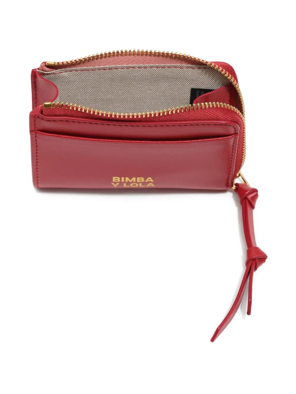 Bimba y Lola Leren portemonnee met rits Rood