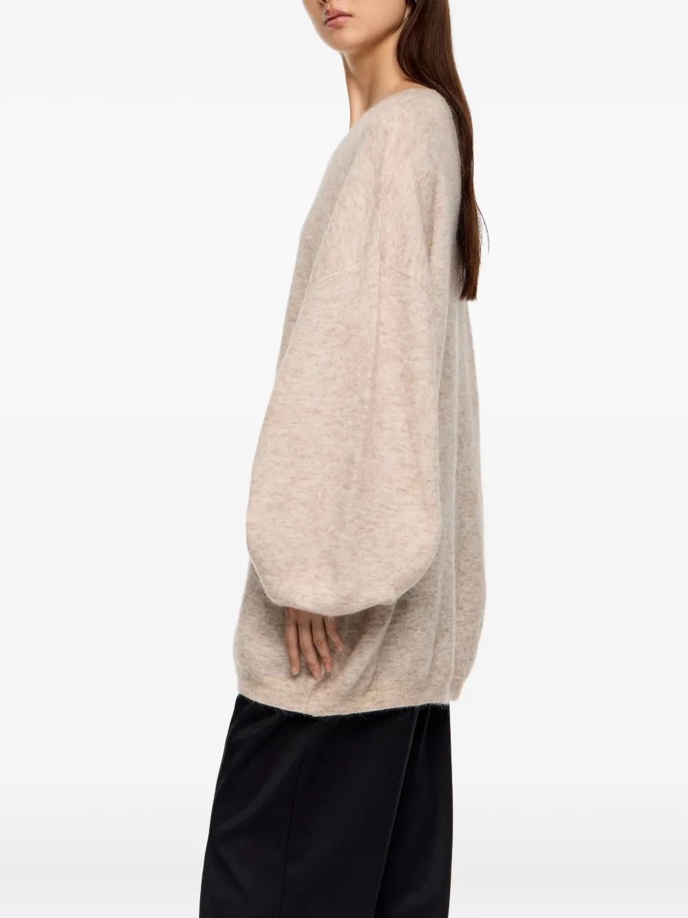 Bimba Y Lola Balloon-sleeve Sweater In Gold