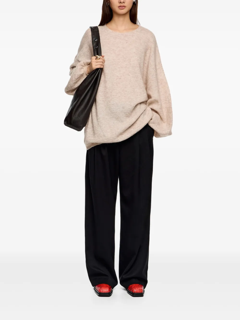Bimba Y Lola Balloon-sleeve Sweater In Gold