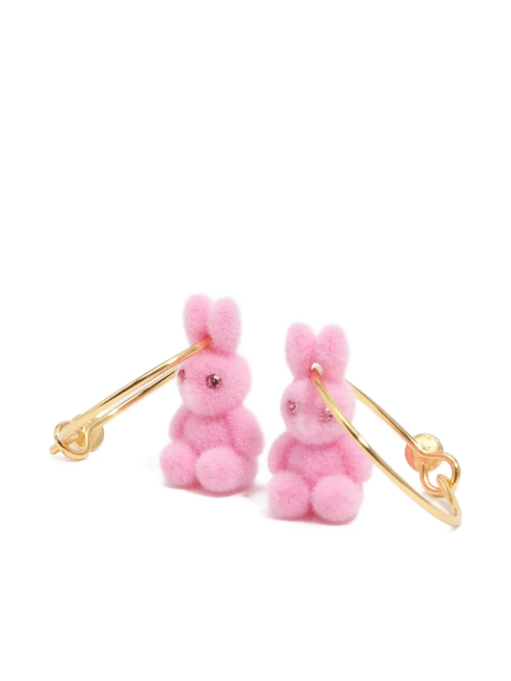 Bimba y Lola aretes pequeños con dije de conejo | dorado | Image 1