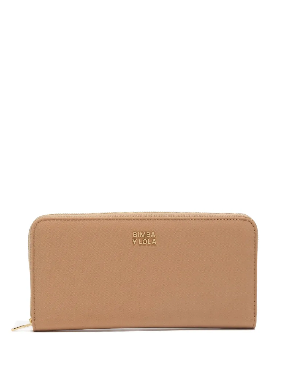 Bimba Y Lola Large Zip Wallet In Brown