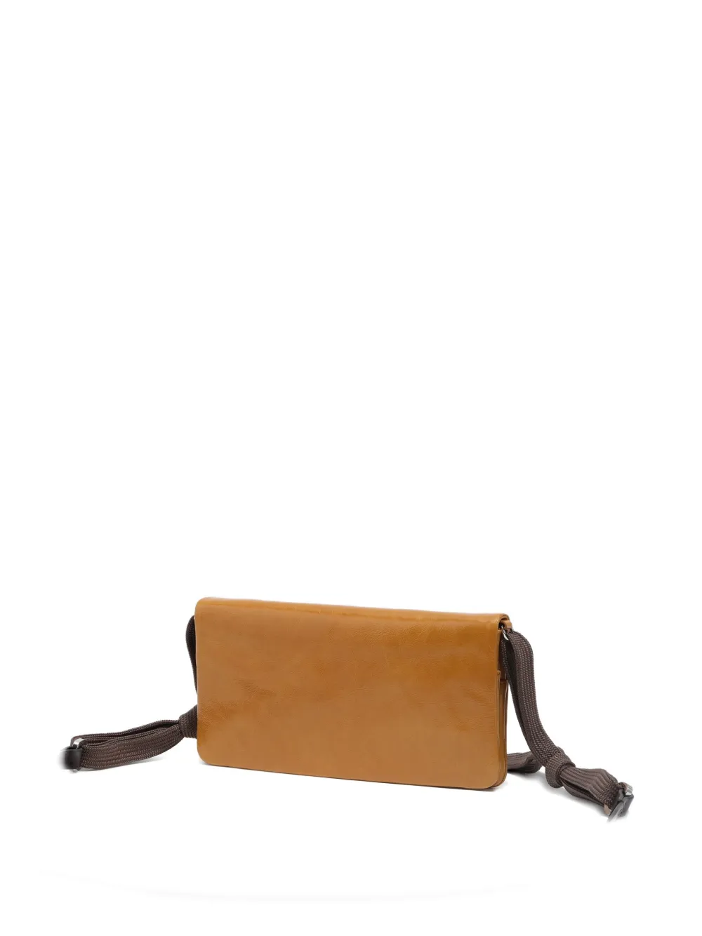 Bimba Y Lola Coated Leather Mini Bag In Brown