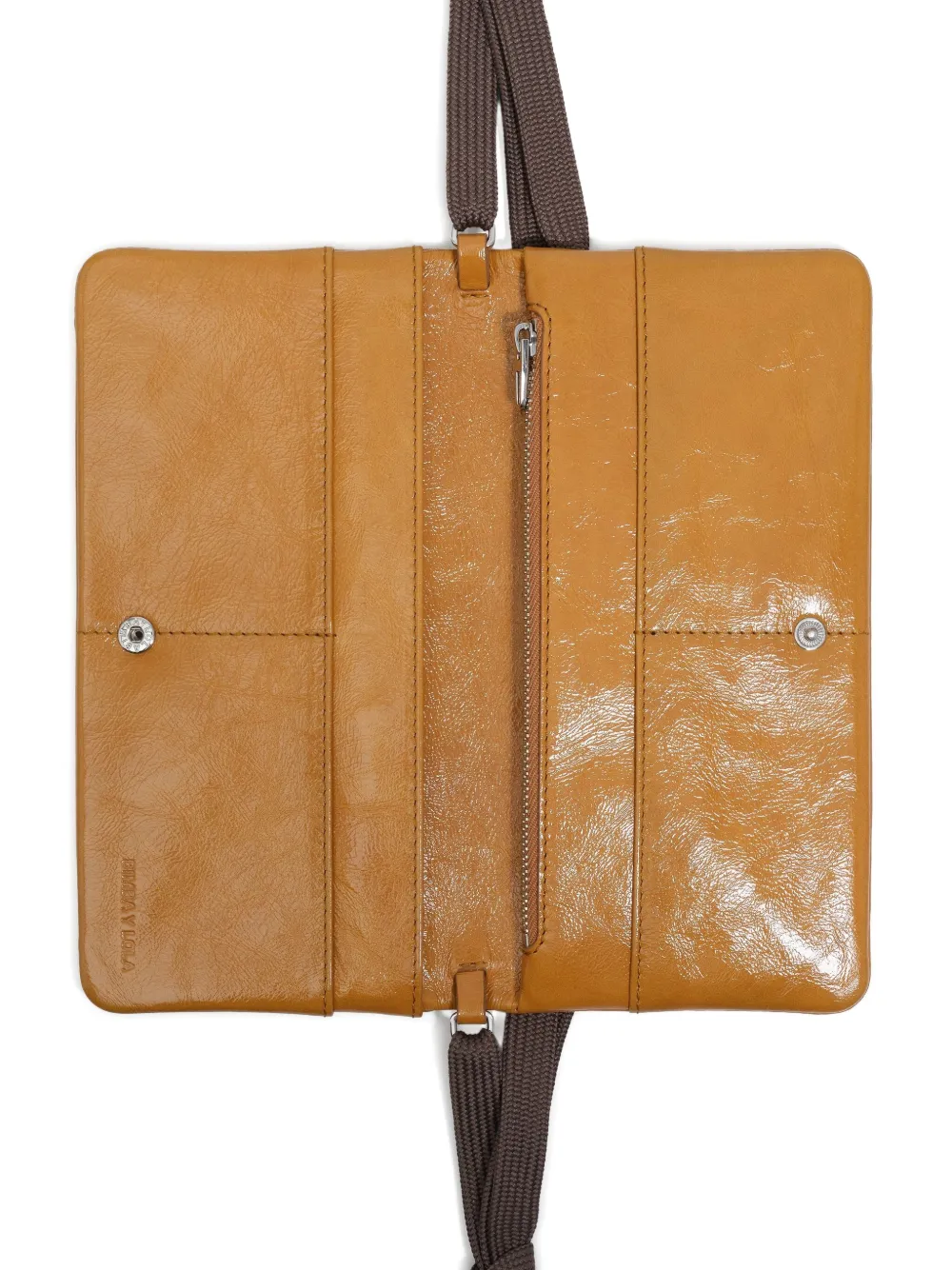 Bimba Y Lola Coated Leather Mini Bag In Brown