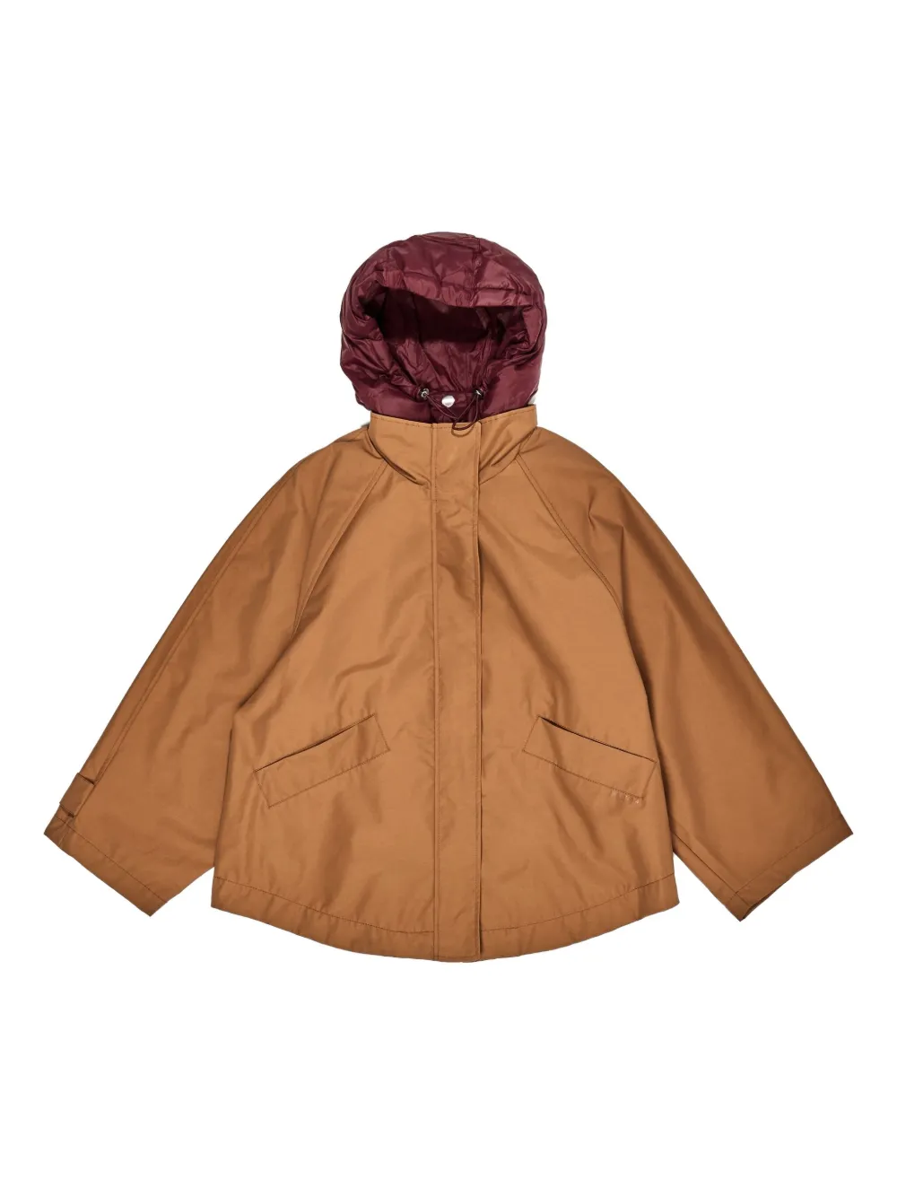 Bimba y Lola removable-padded-hood jacket | Brown | Image 1