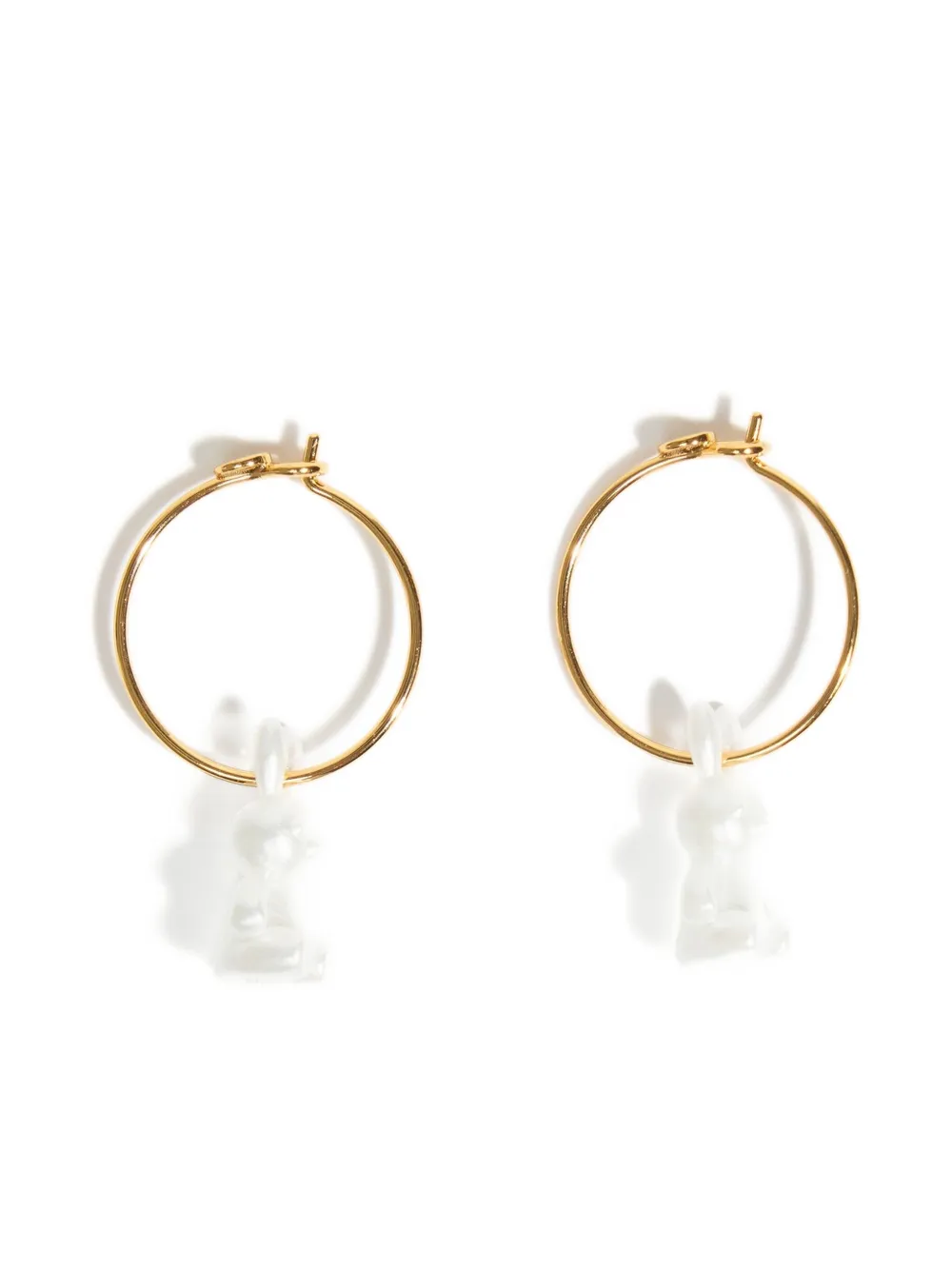 Bimba y Lola Pearl Rabbit Earrings | Gold | Image 1