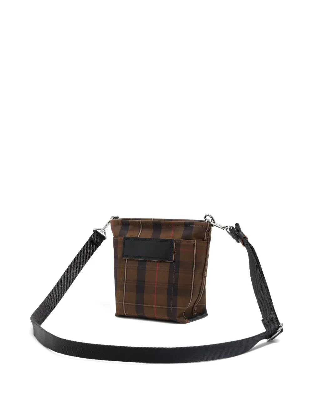 Bimba Y Lola Plaid Strap Satchel In Brown