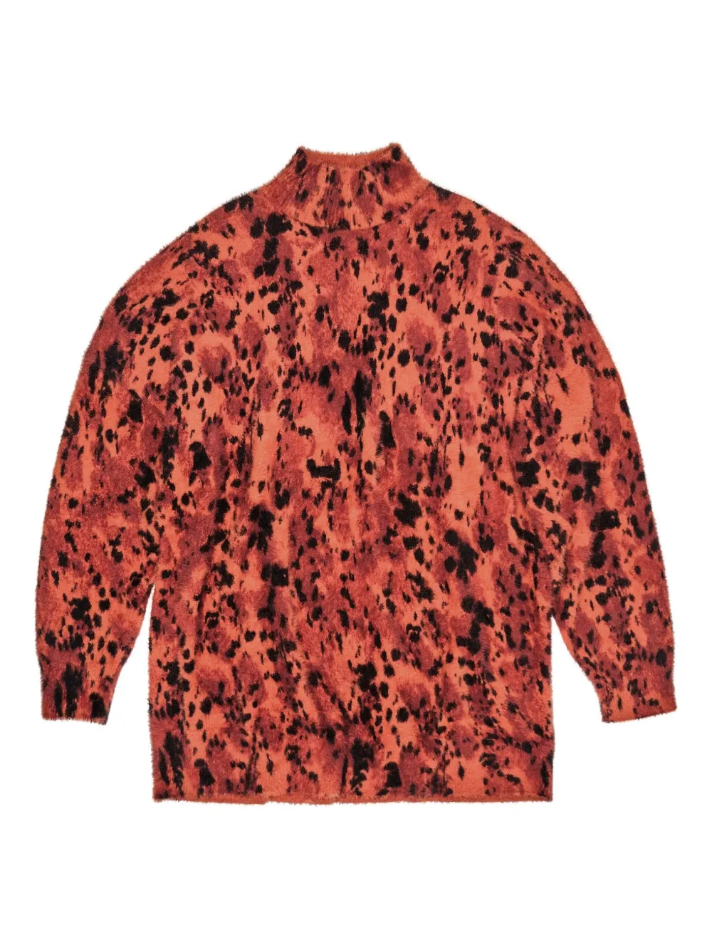 Bimba Y Lola High-neck Patterned Top In Orange