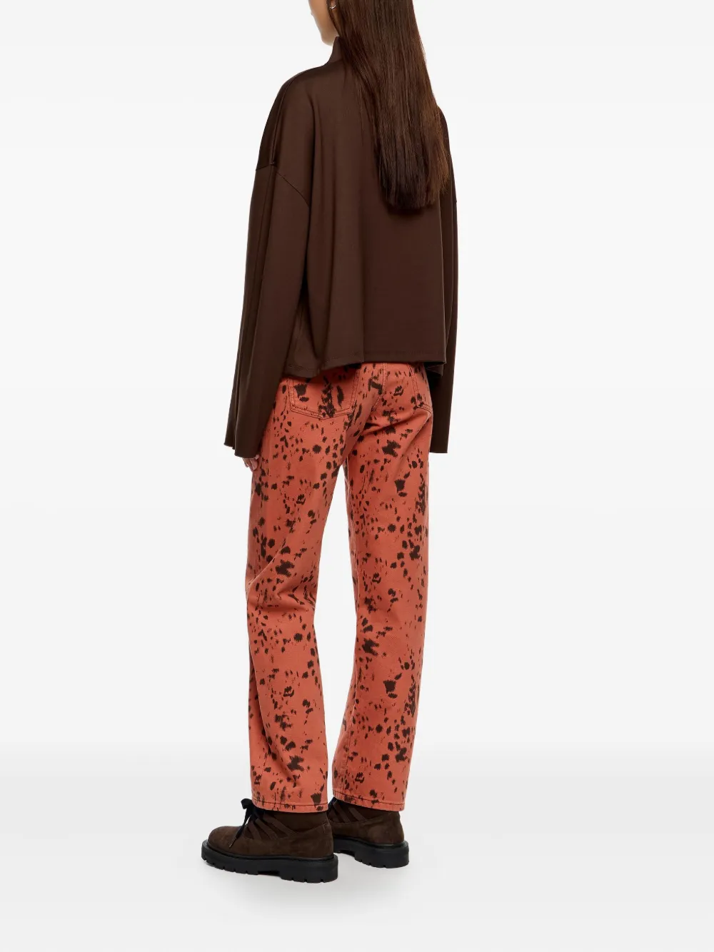 Bimba Y Lola Splatter Trousers In Multi