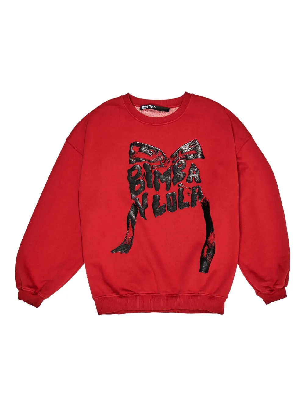 Bimba Y Lola Graphic-print Cotton Sweatshirt In Red