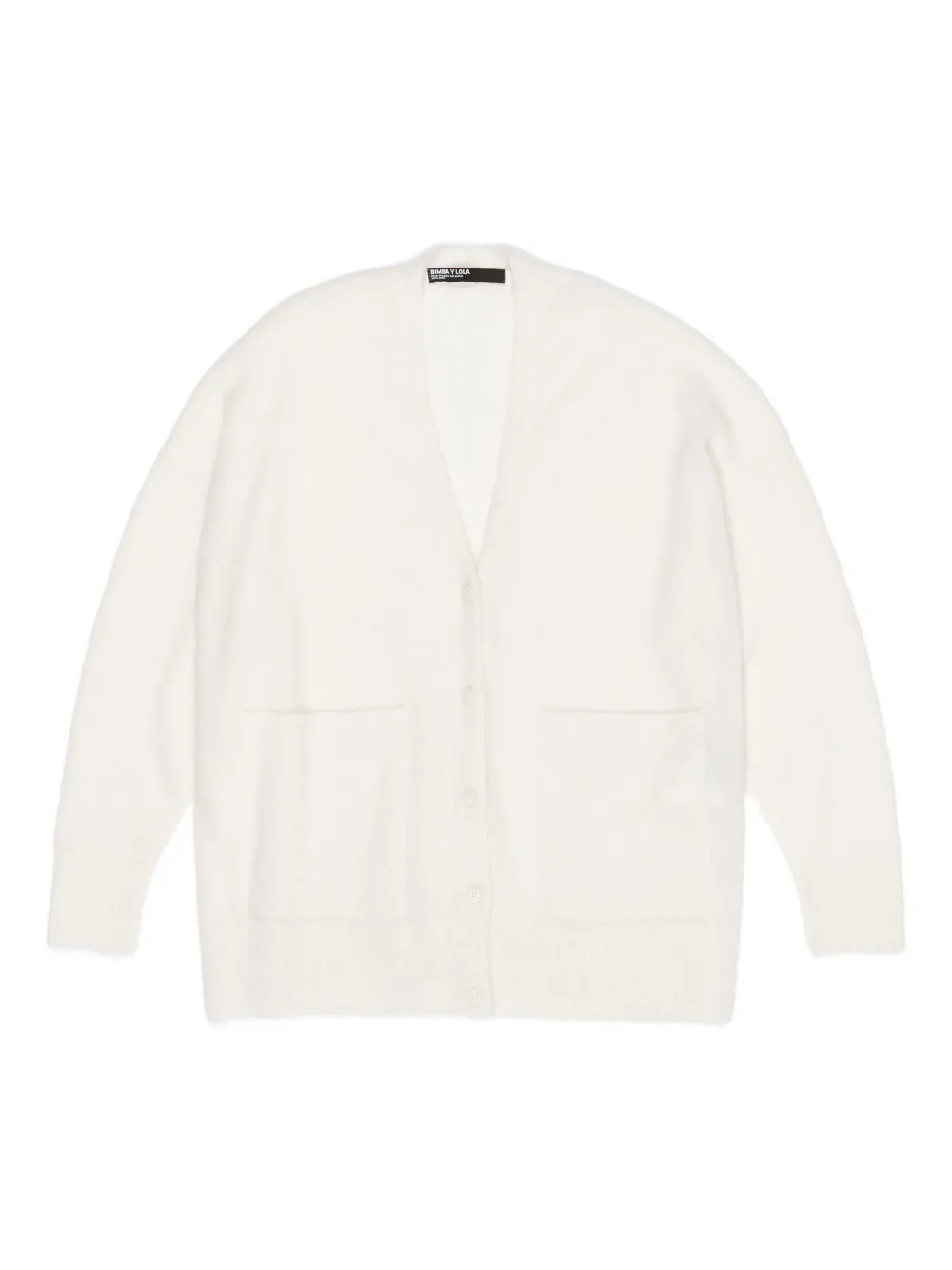 Bimba Y Lola Pocket Cardigan In White