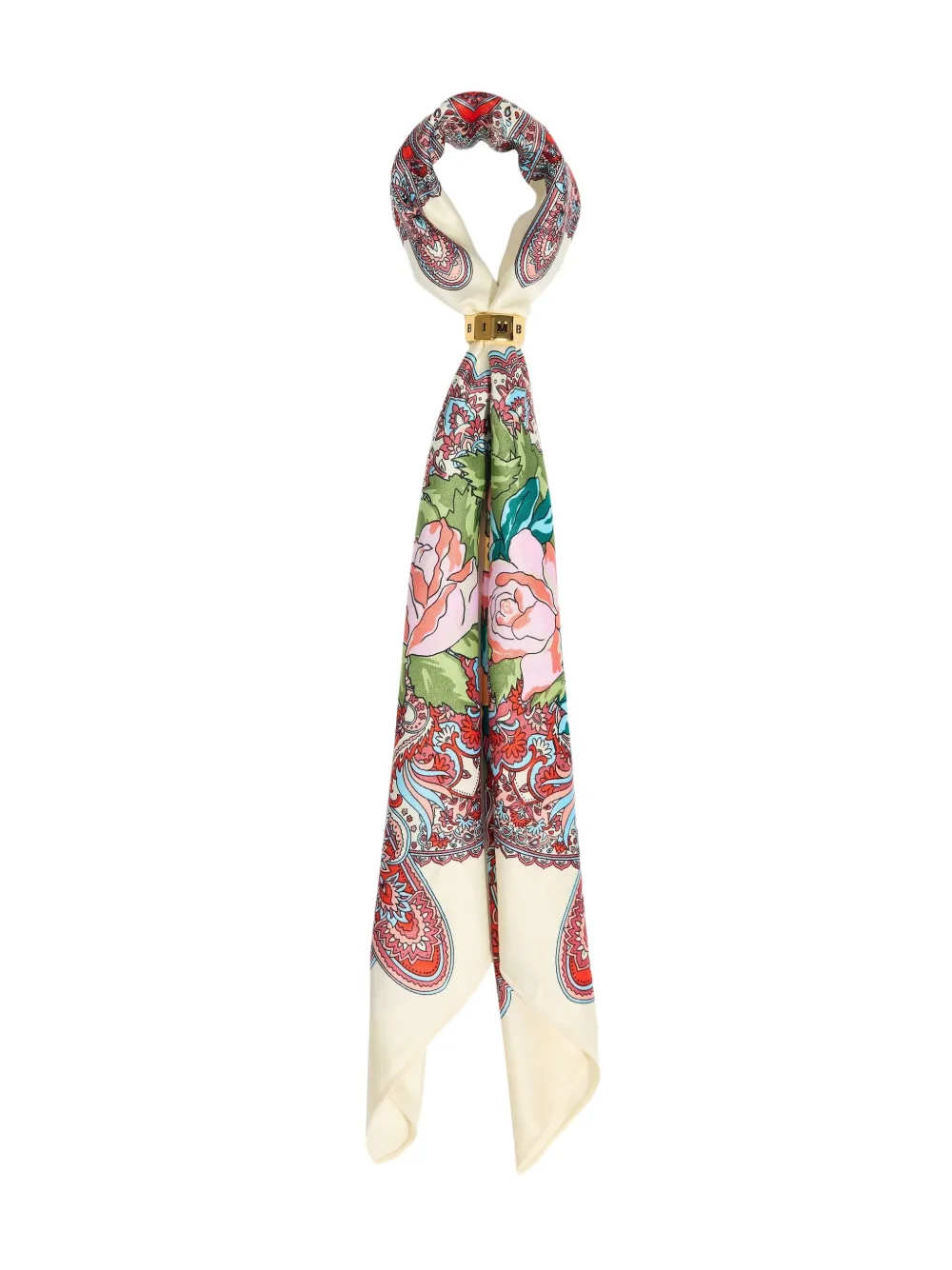 Bimba Y Lola Floral Paisley Charm And Scarf In Multi